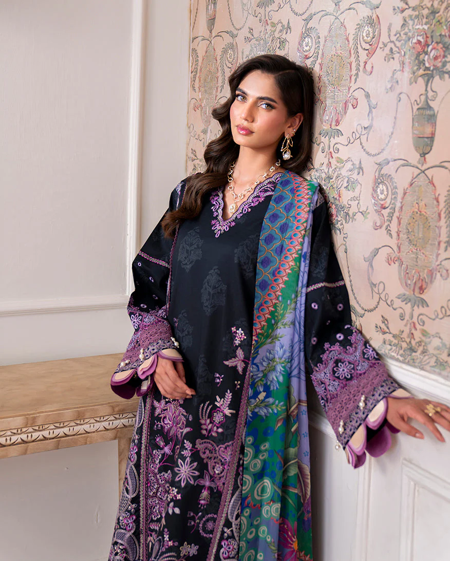 Roheenaz Emera Aezel Embroidered Cambric 2025 - Image 2