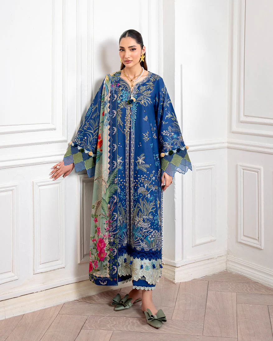 Roheenaz Insha Aezel Embroidered Cambric 2025