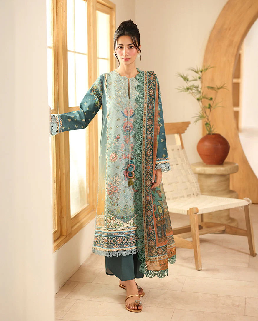 Roheenaz Shafia Pareesa Printed Cambric 2025