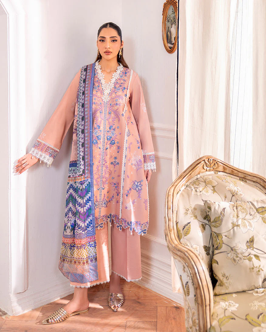 Roheenaz Wareesha Aezel Embroidered Cambric 2025