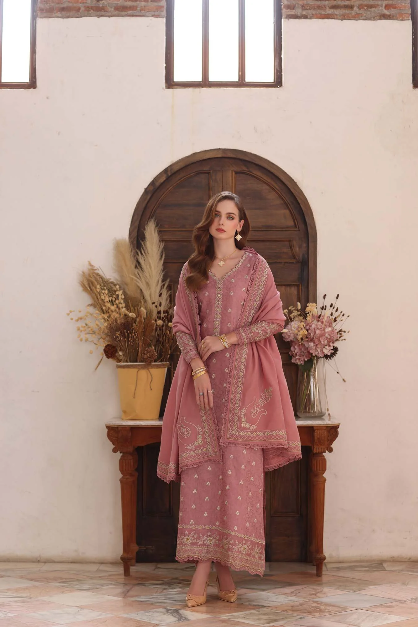 Saadia Asad Aveline Noor Winter Pashmina Shawls 2025