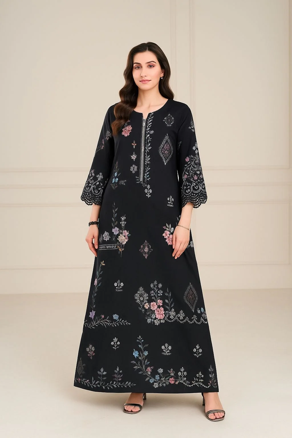 Saadia Asad D-2 Black Noor Kaftans 2025