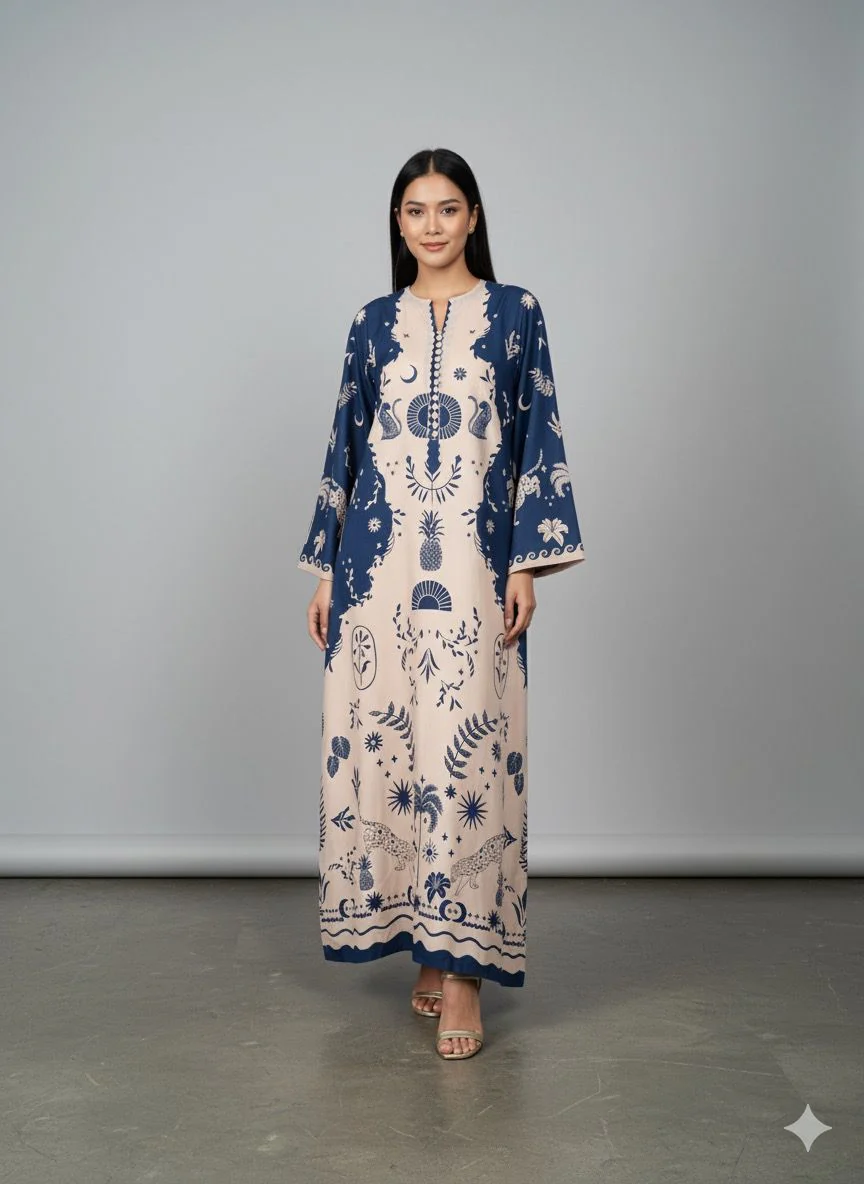 Saadia Asad D-2 Black Noor Kaftans 2025 - Image 2