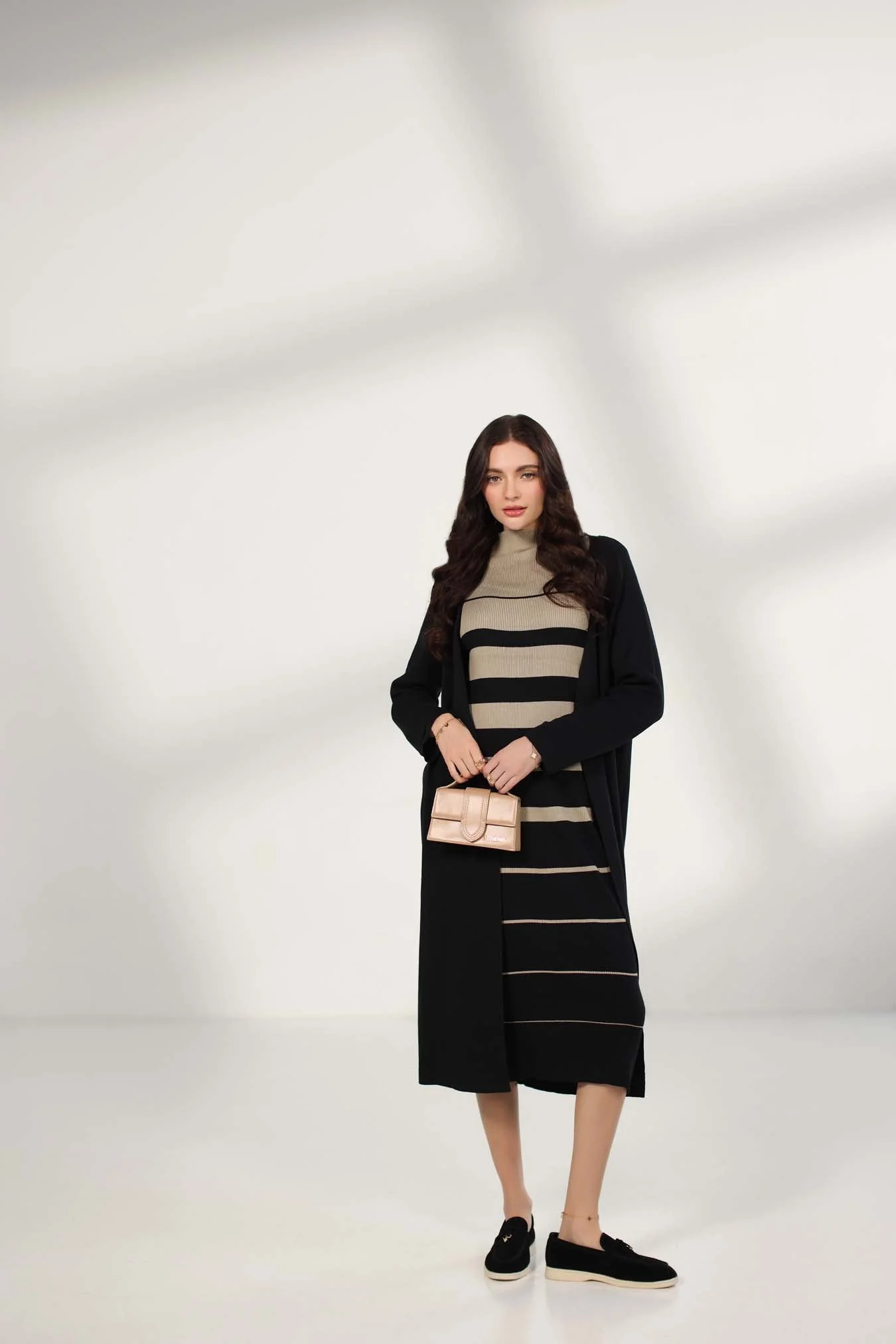 Saadia Asad D1 - Black/Beige Noor Western Drop 2025 - Image 2