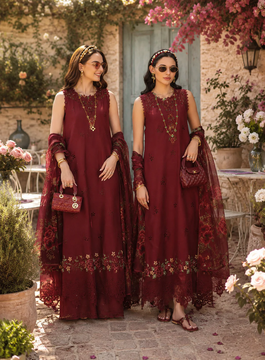 Saadia Asad D14 –  Ruby  Royale Noor Eid Luxury Printskhas 2026 - Image 2