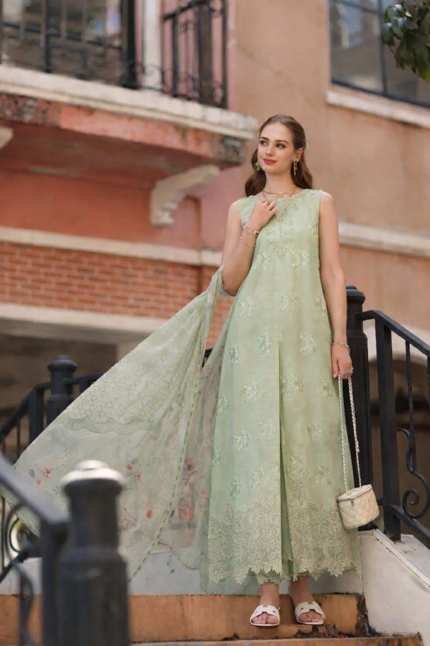 Saadia Asad D2 - A - Opal Mint Noor Eid Luxe Printskhaas 2026