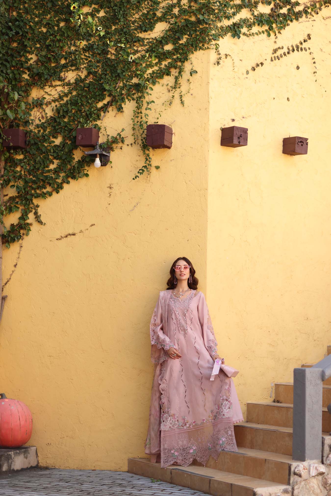 Saadia Asad D2 - A - Pink Noor Luxe Chikankari 2026 - Image 2
