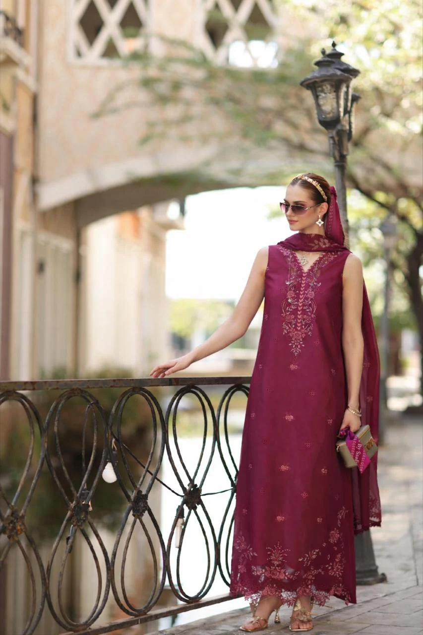 Saadia Asad D3 - A - Fushia Blush Noor Eid Luxe Printskhaas 2026
