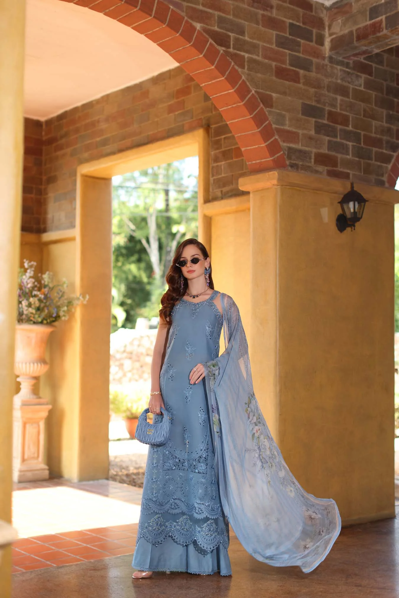Saadia Asad D3 - A - Mirelle Noor Luxury Eid Schiffli Laserkari 2026 - Image 2