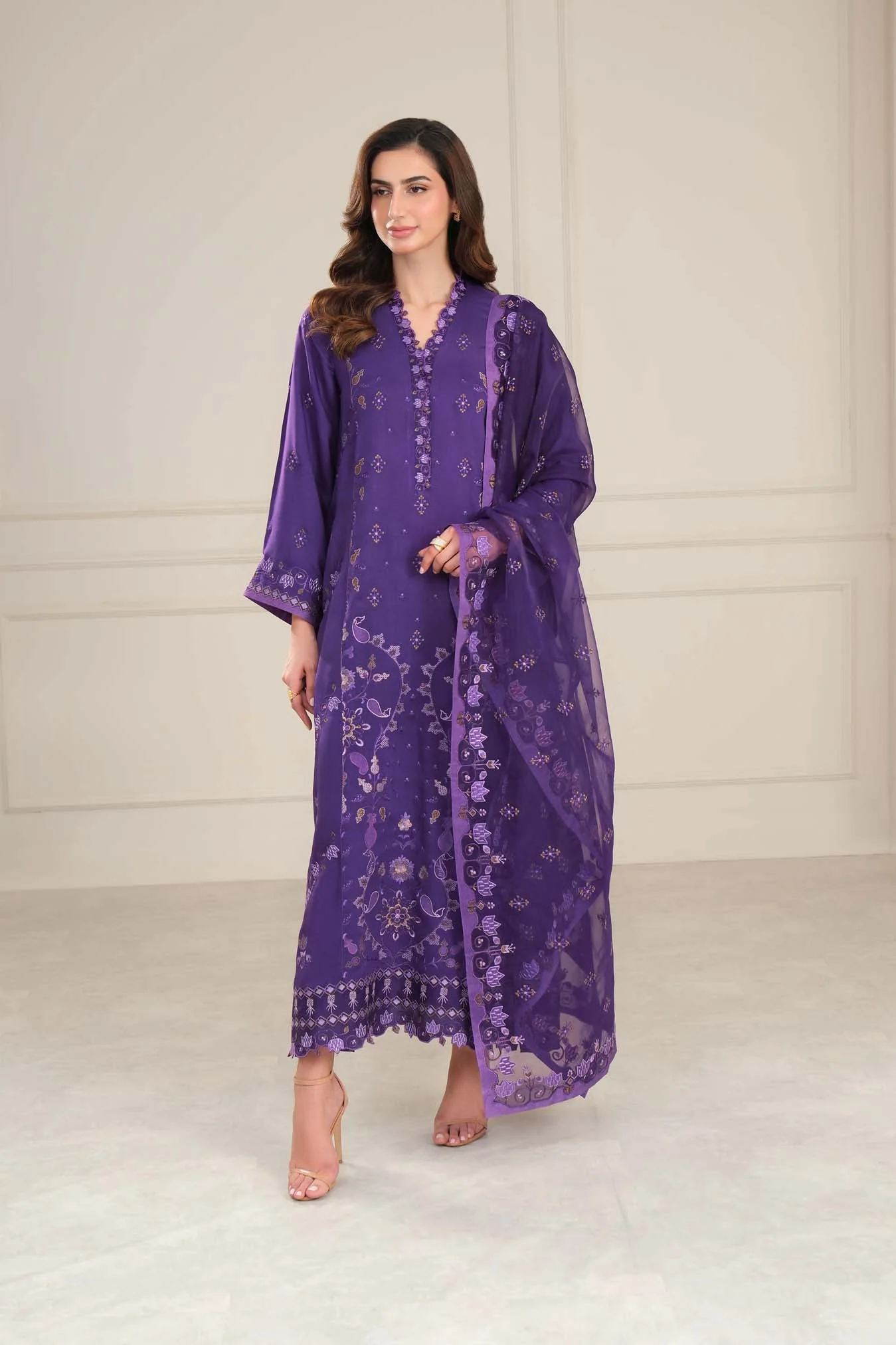 Saadia Asad D3 - Purple Nooriyah Luxury Pret 2025