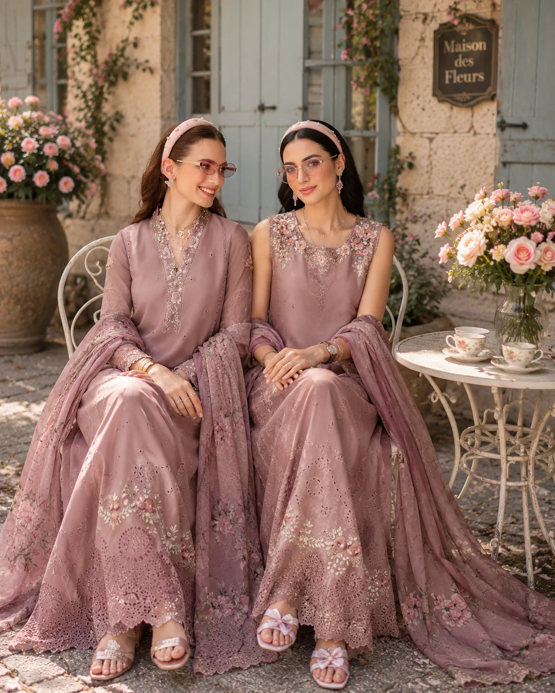 Saadia Asad D3 –  Rose Éclat Noor Eid Luxury Printskhas 2026 - Image 2