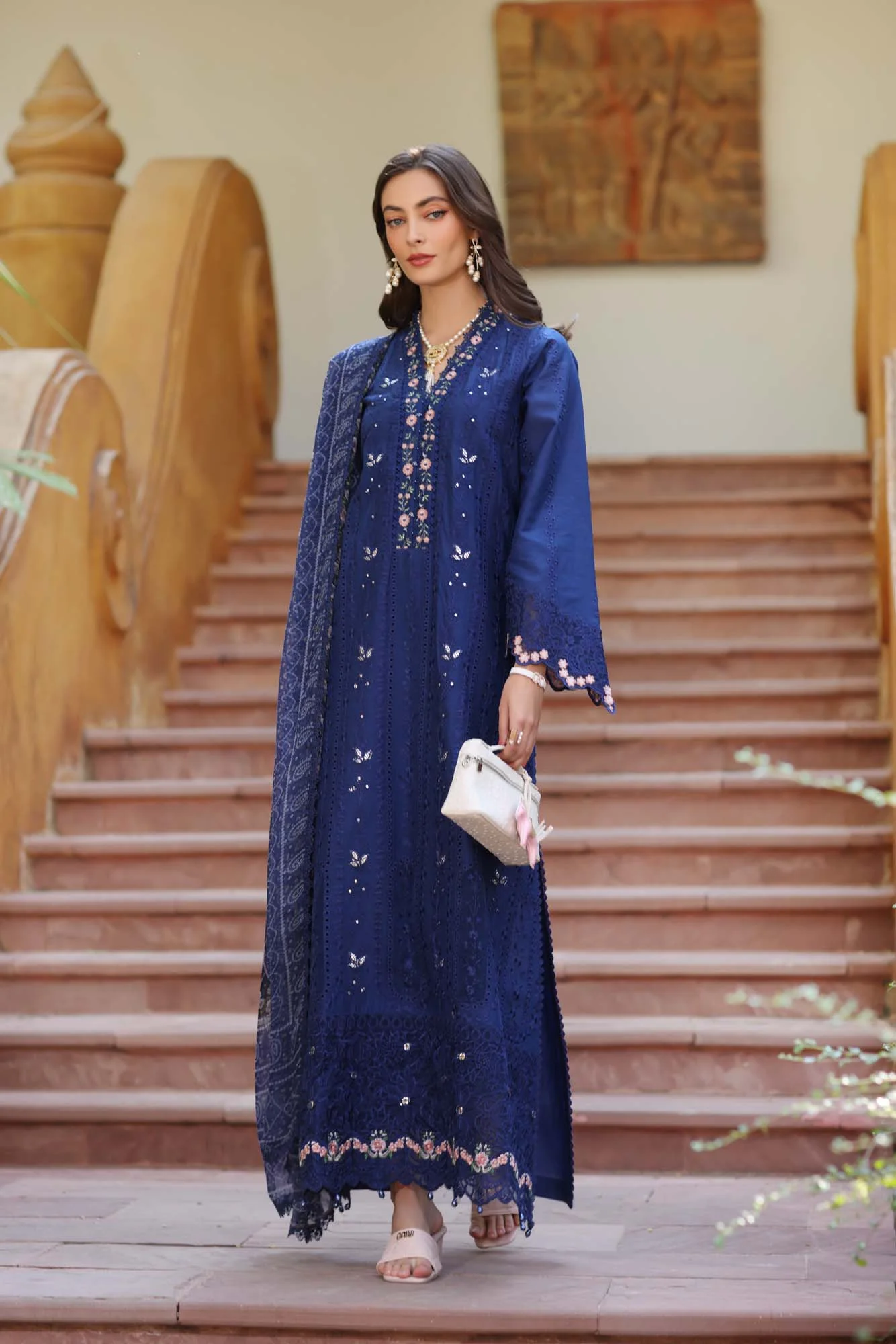 Saadia Asad D5-B Noor Eid Luxury Laserkaari 2025 - Image 2