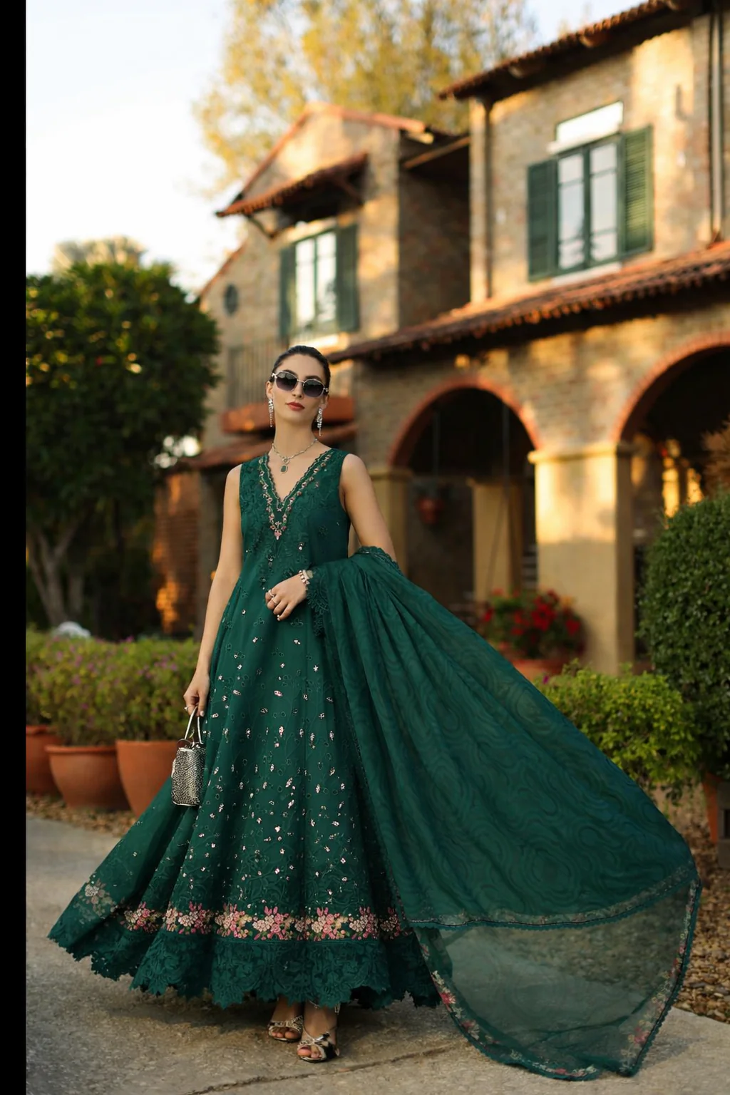 Saadia Asad D6 - B - Zelina Noor Luxury Eid Schiffli Laserkari 2026 - Image 2