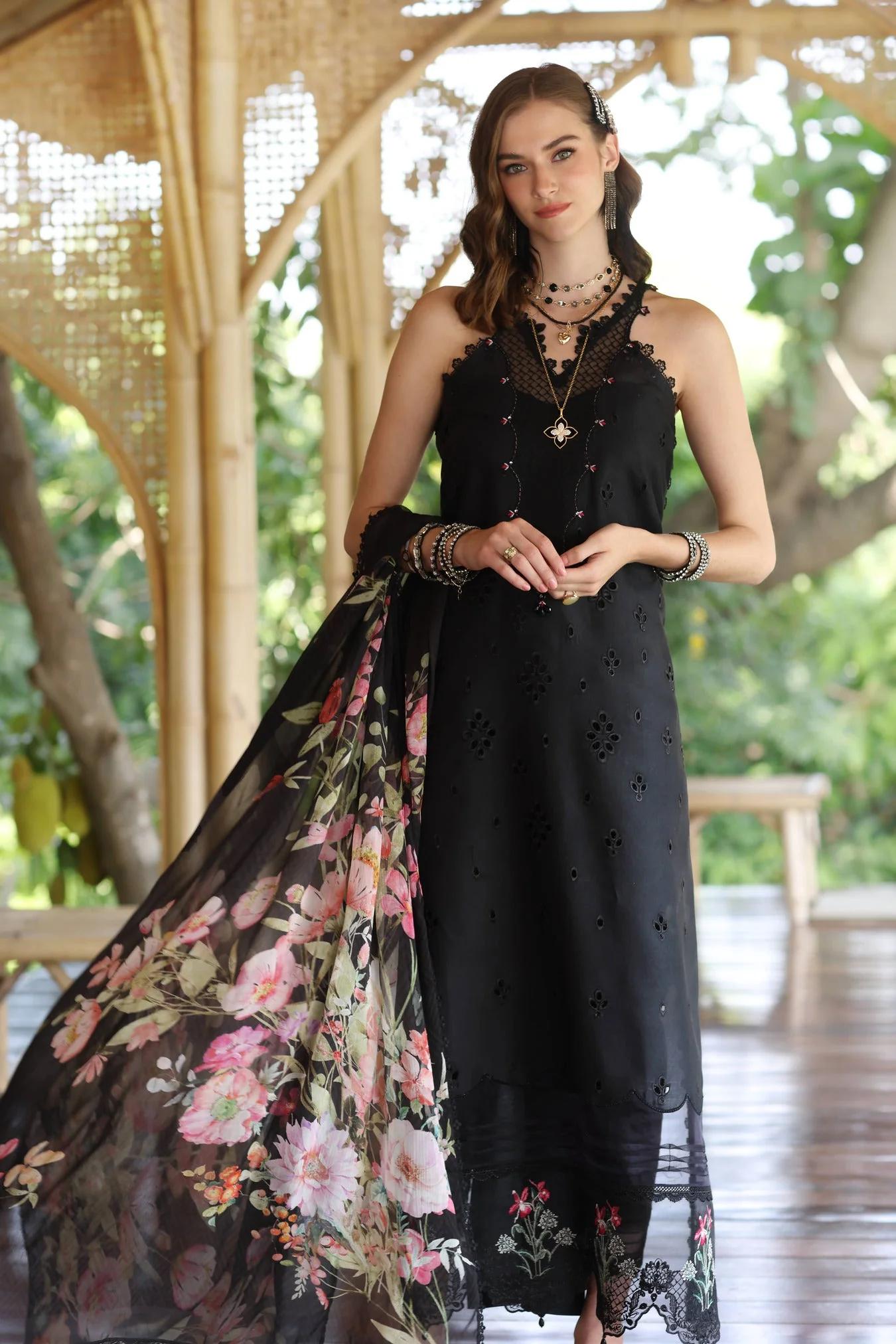 Saadia Asad D7-A Noor Eid Luxe Printedkari 2025