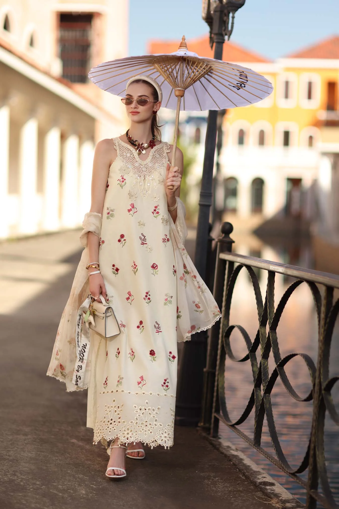 Saadia Asad D8 - A - Vanilla Mist Noor Eid Luxe Printskhaas 2026 - Image 2