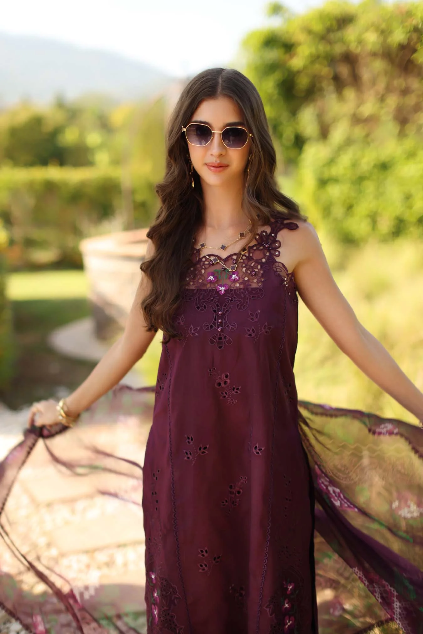 Saadia Asad D8 - B - Selene Noor Luxury Eid Schiffli Laserkari 2026 - Image 2