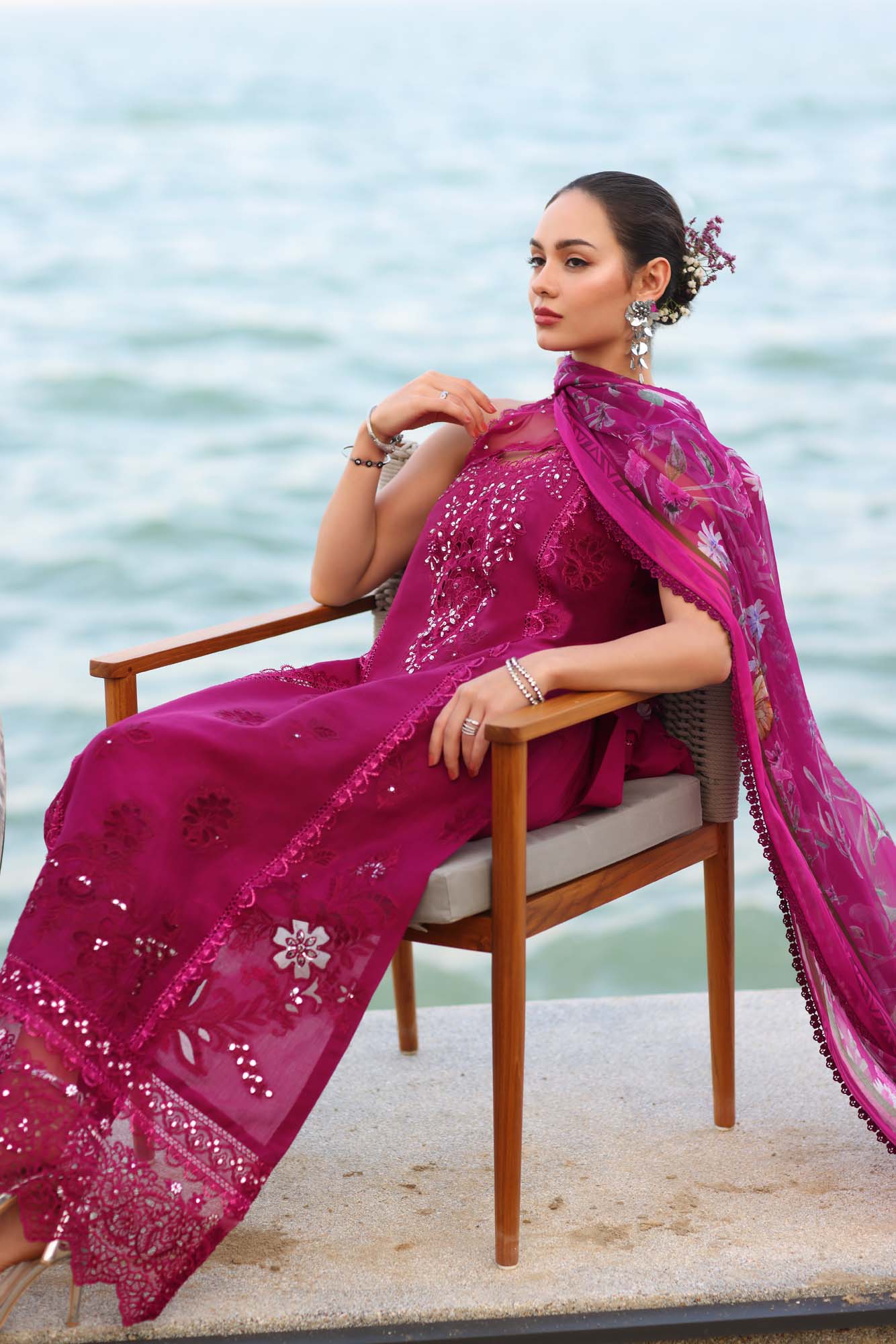 Saadia Asad D9-A Noor Eid Luxury Laserkaari 2025 - Image 2