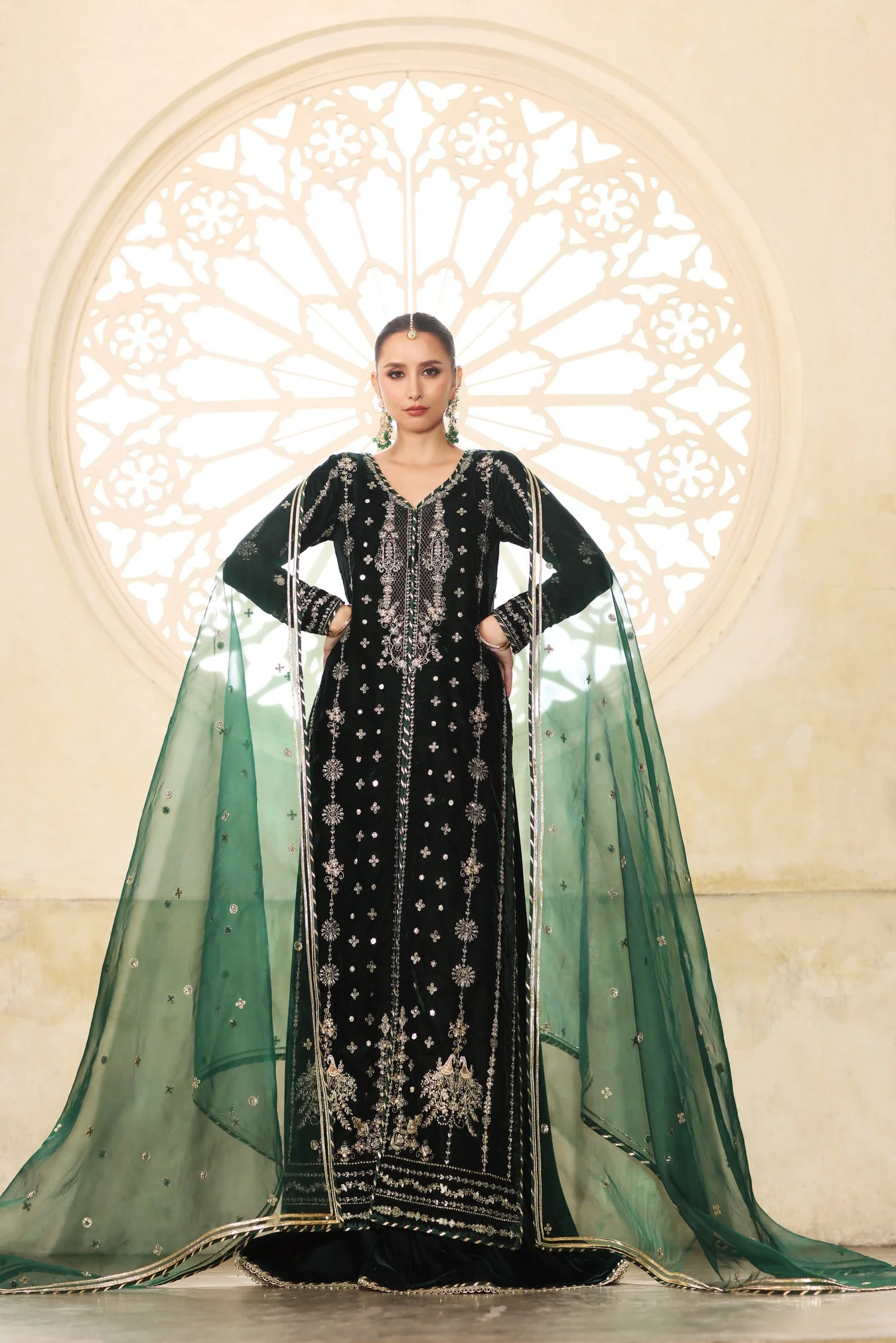 Saadia Asad Zamurrud Noor Handcrafted Velvet 2025 - Image 2
