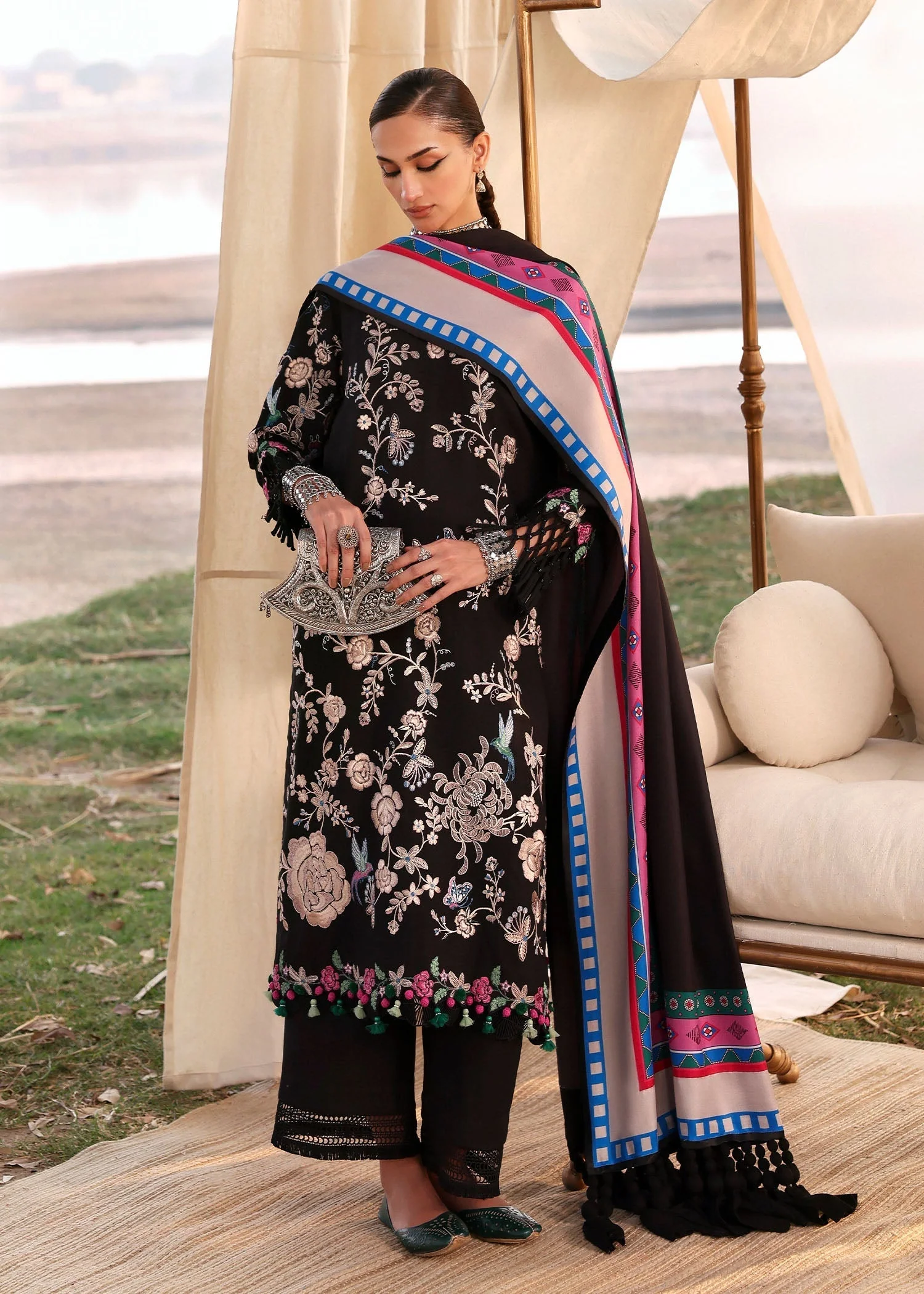 Sadaf Fawad Khan Nuria Winter Shawl Collection 2025