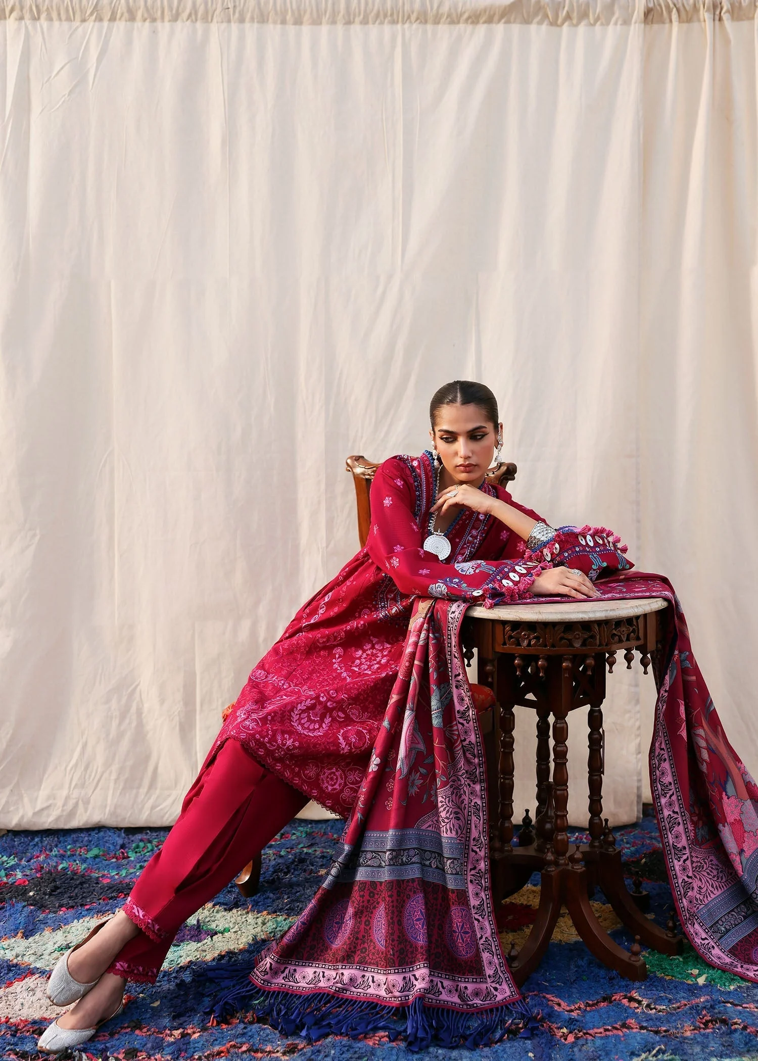 Sadaf Fawad Khan Parissa Winter Shawl Collection 2025 - Image 2