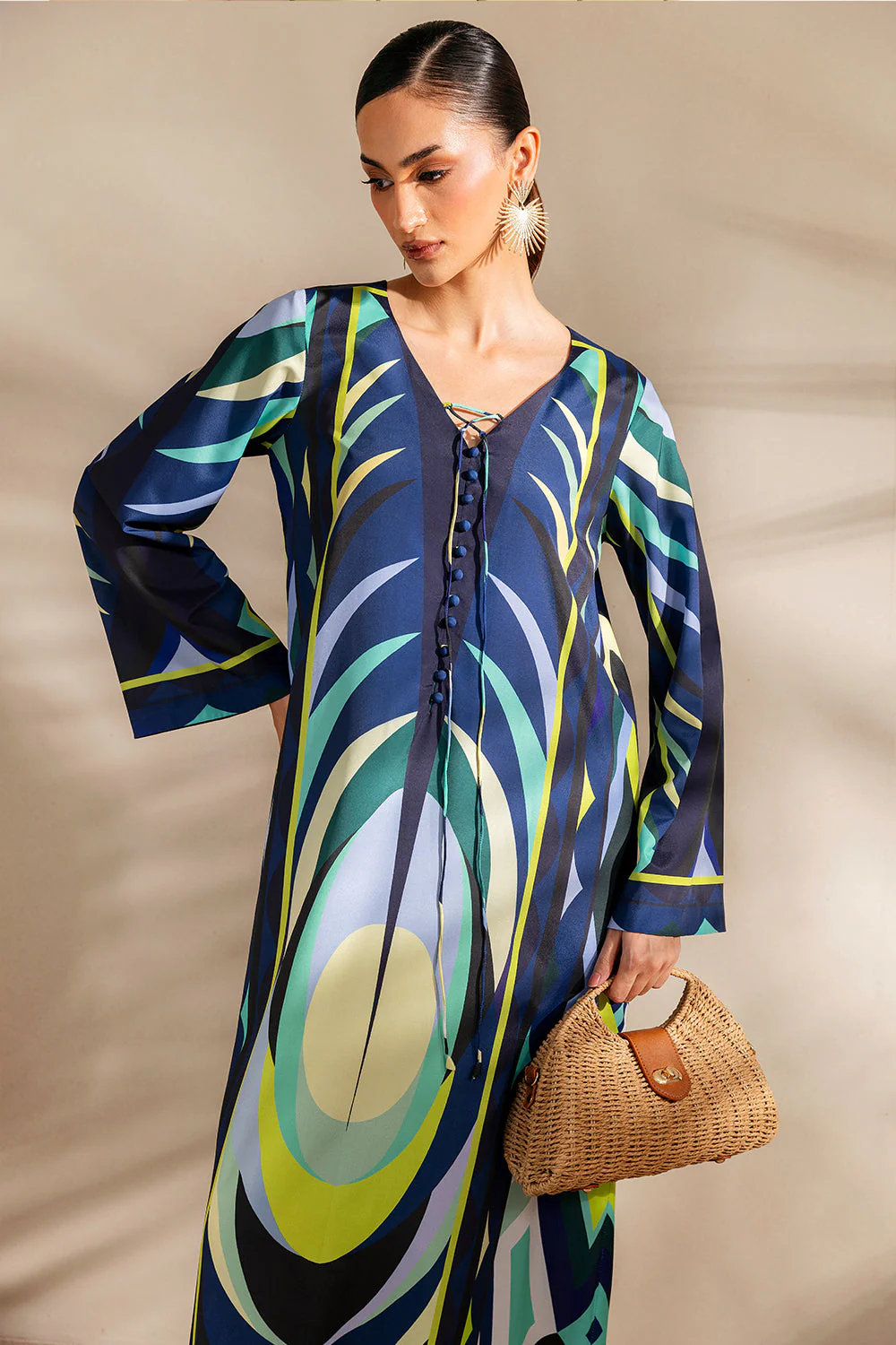 Saira Rizwan Bahama Blush - Srsp-25-06 Silk Coords 2025 - Image 2
