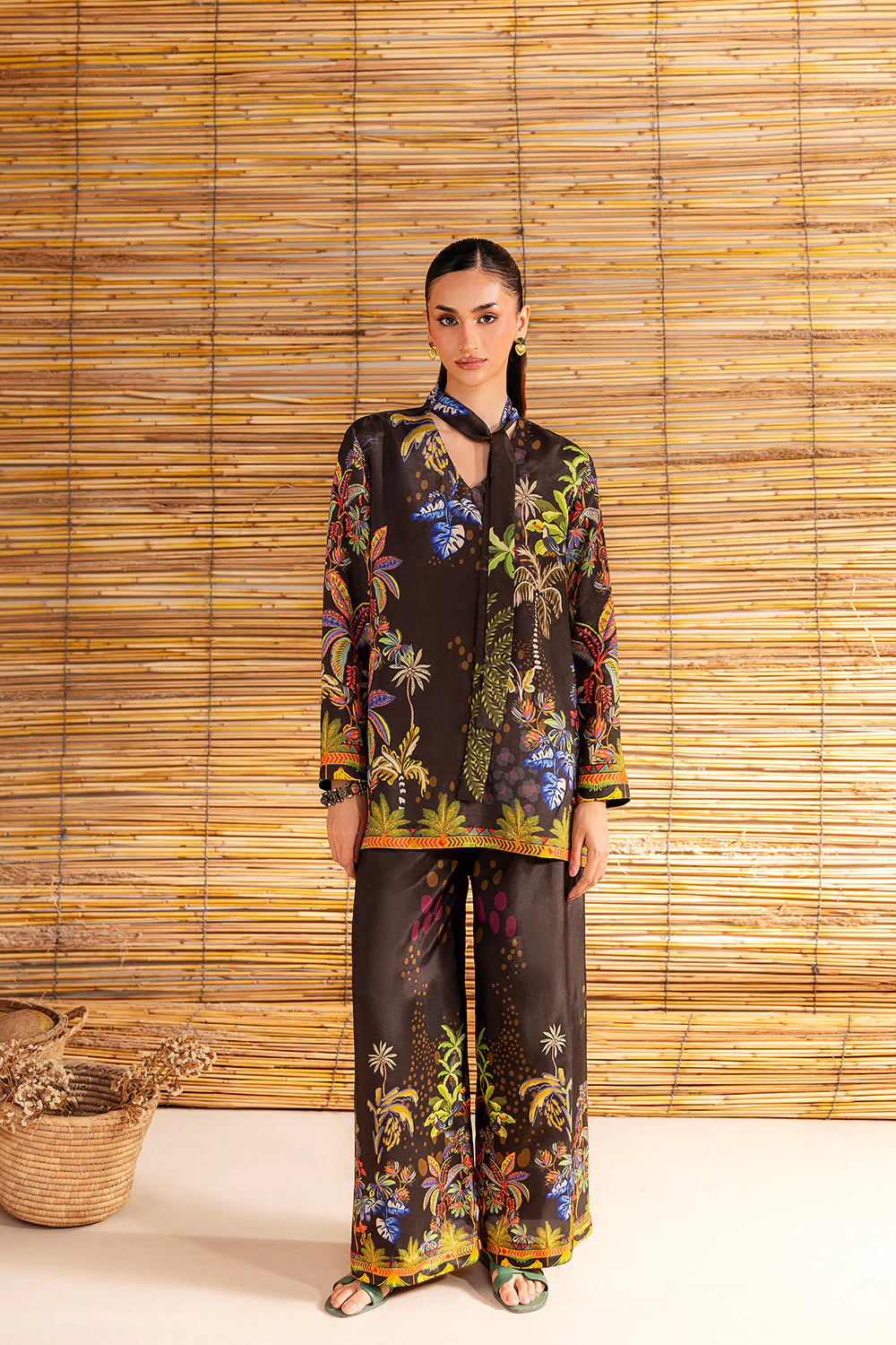 Saira Rizwan Coconut Crush - Srsp-25-02 Silk Coords 2025