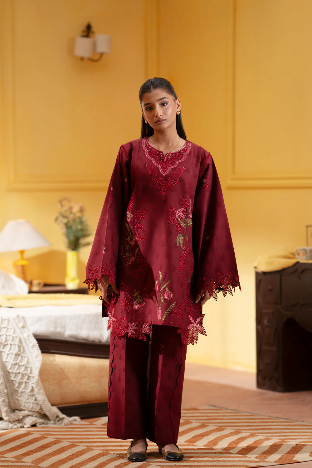 Saira Rizwan Joolie Red - Jbp25-09 Joolie Summer 2025