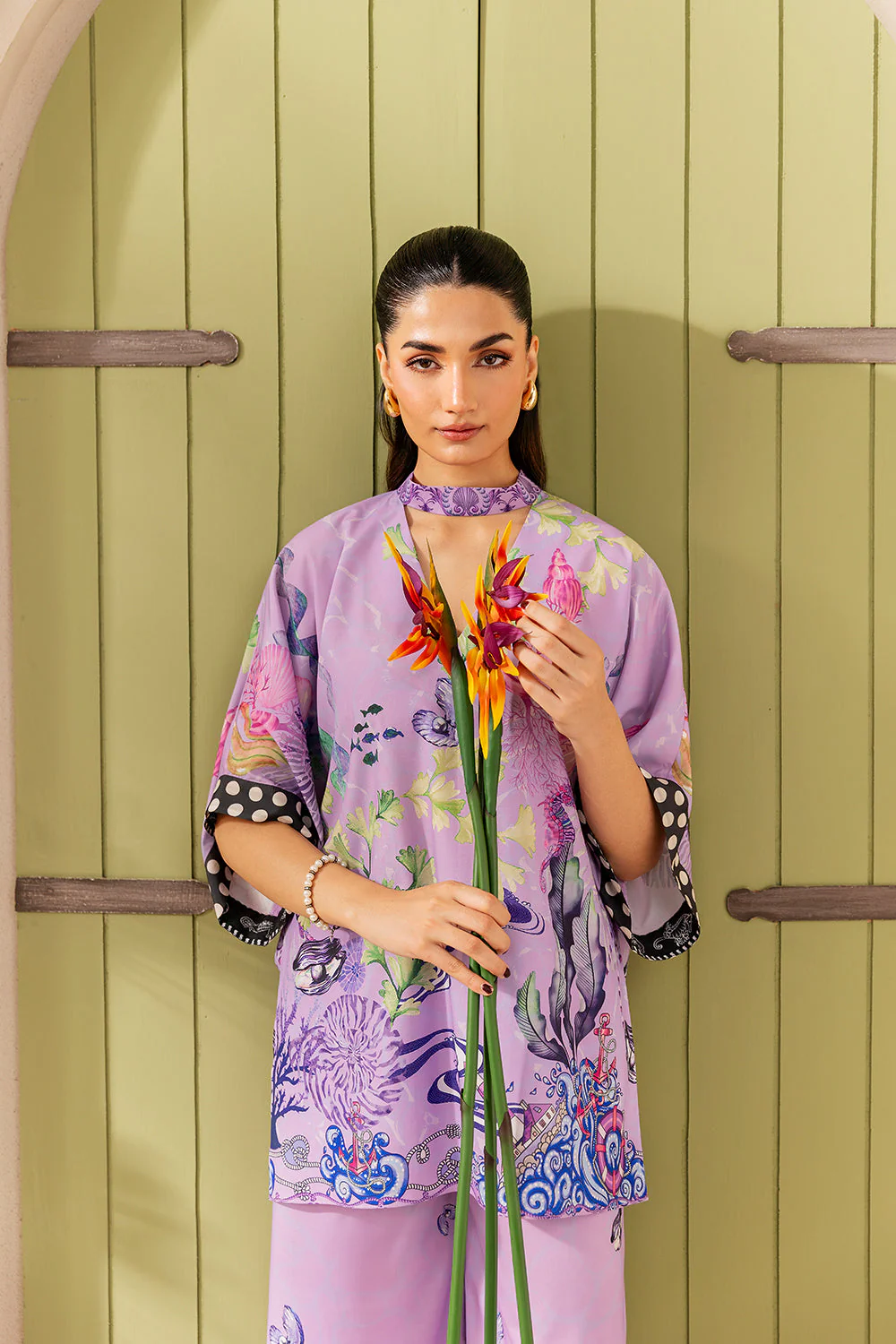 Saira Rizwan Lilac Lush - Srsp-25-10 Silk Coords 2025 - Image 2