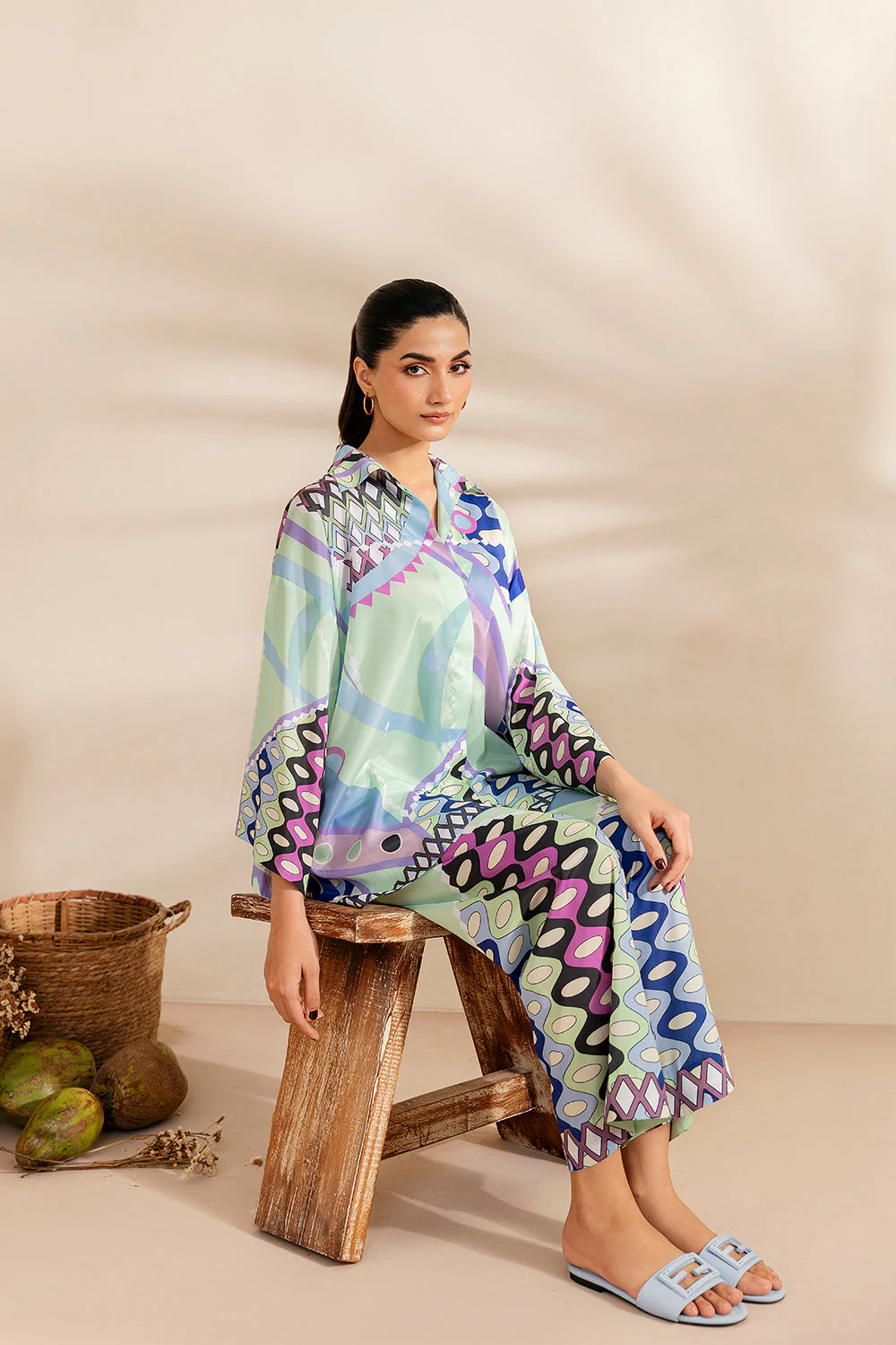 Saira Rizwan Paradise Prism - Srsp-25-05 Silk Coords 2025 - Image 2