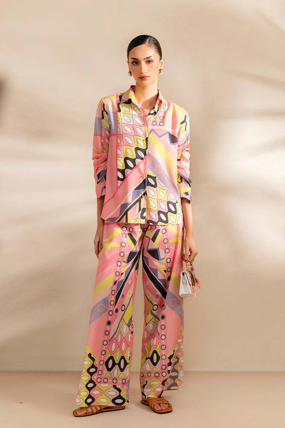 Saira Rizwan Peachy Tide - Srsp-25-09 Silk Coords 2025