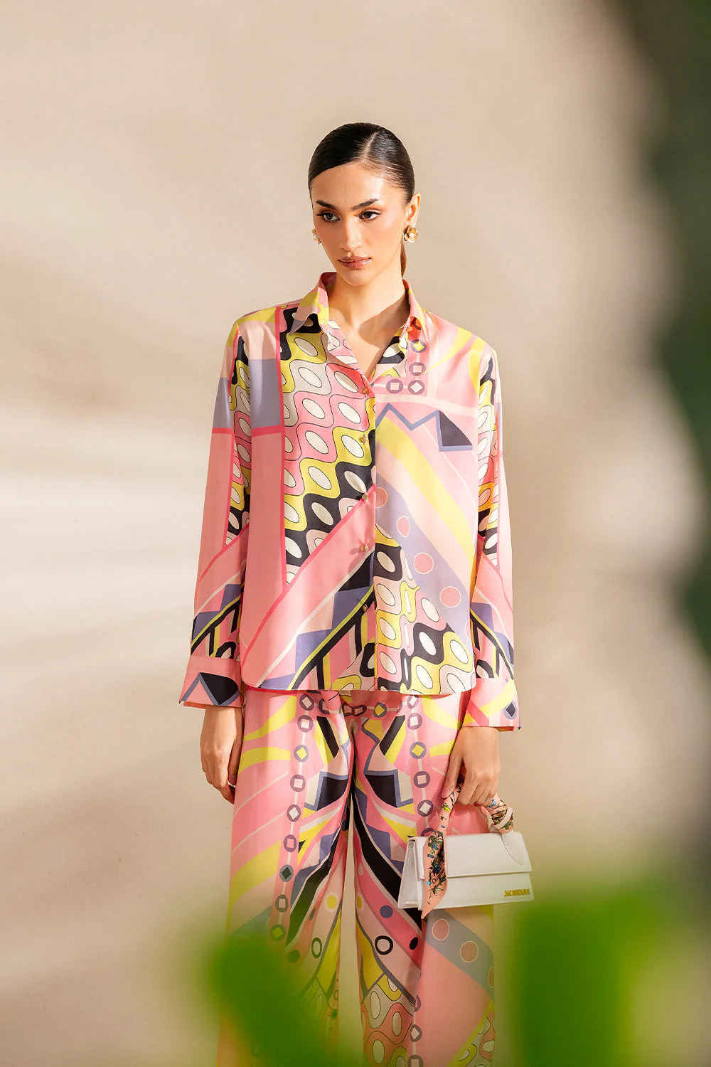 Saira Rizwan Peachy Tide - Srsp-25-09 Silk Coords 2025 - Image 2