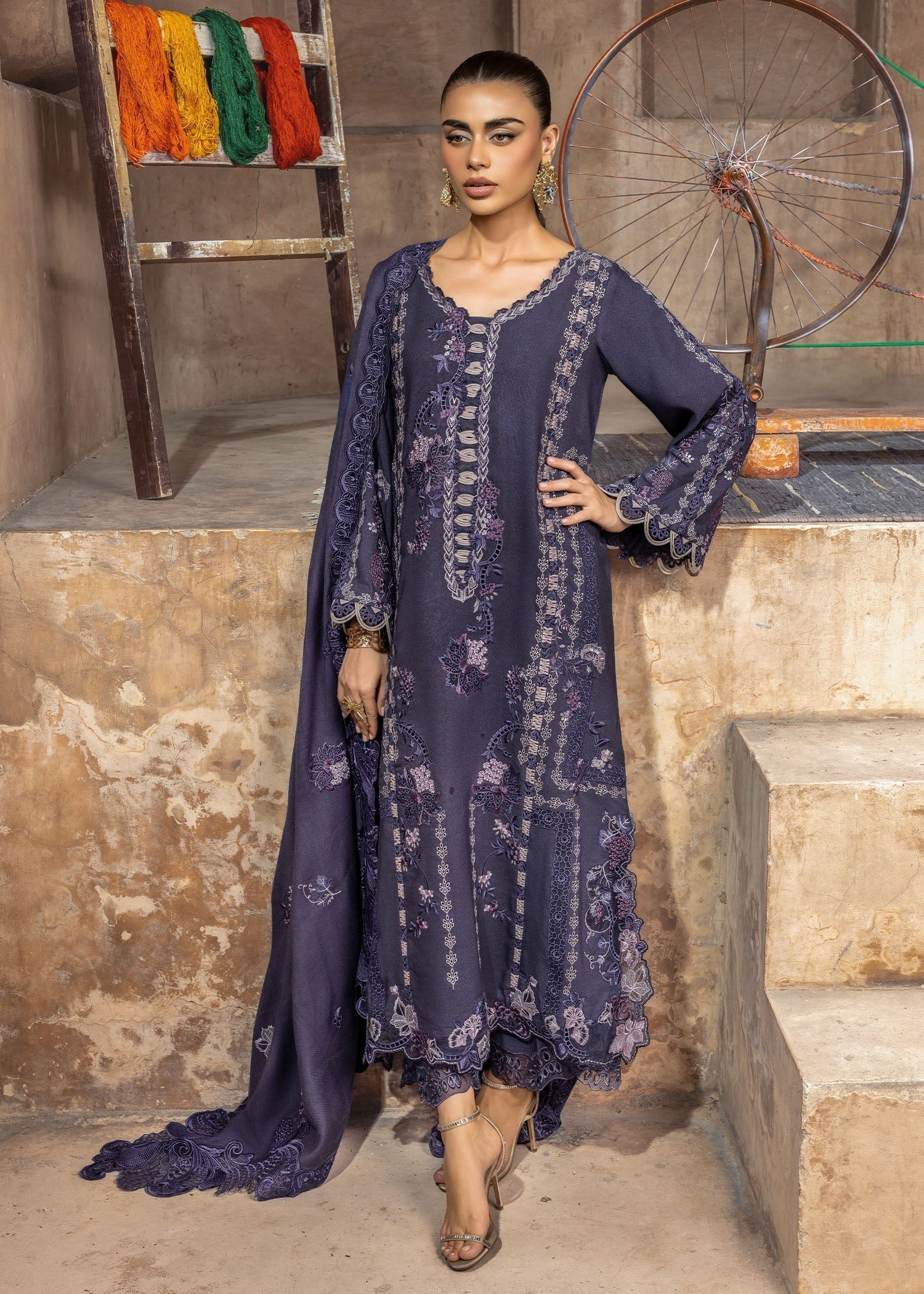 Saira Shakira Lila 1-B Winter Collection 2025