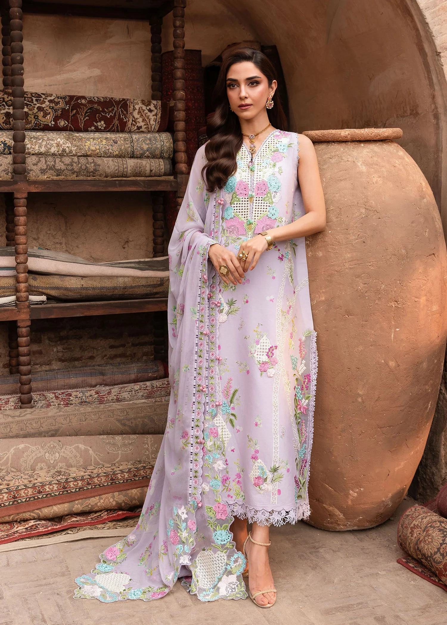 Saira Shakira Rose-6-B Breeze Summer Lawn 2026