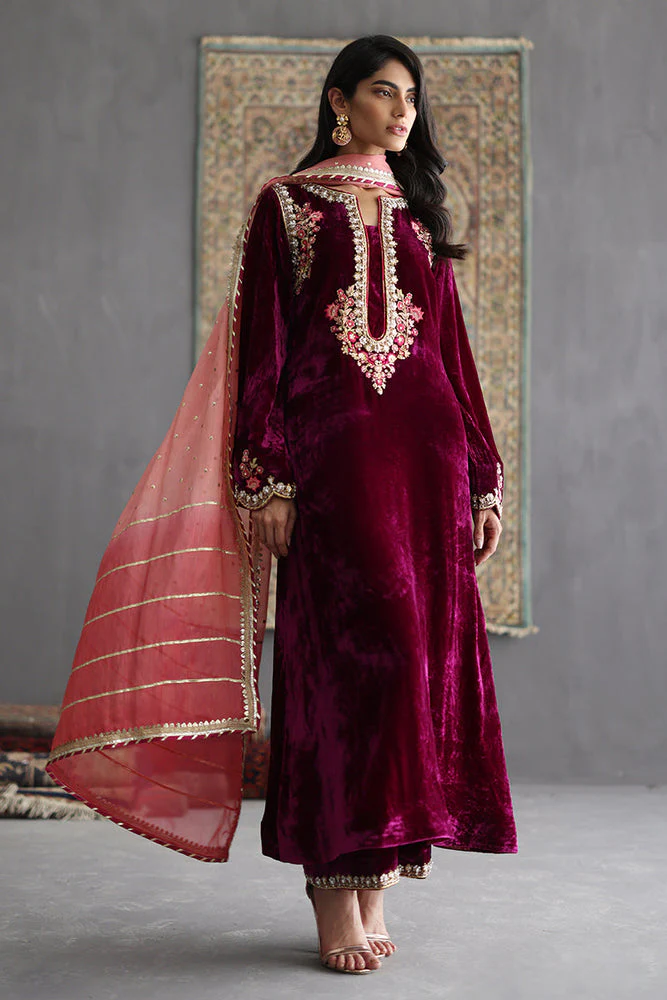 Sana Abbas Amethyst Velvet Collection 2025