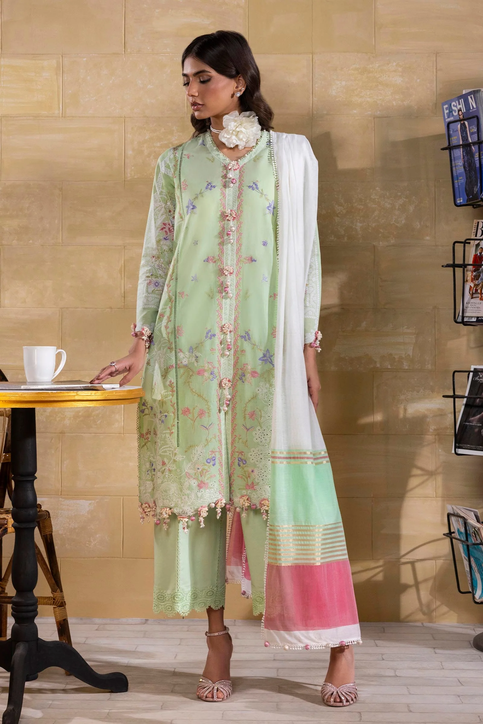 Sana Safinaz M251-008A-3DG Muzlin Spring Vol 1 2025