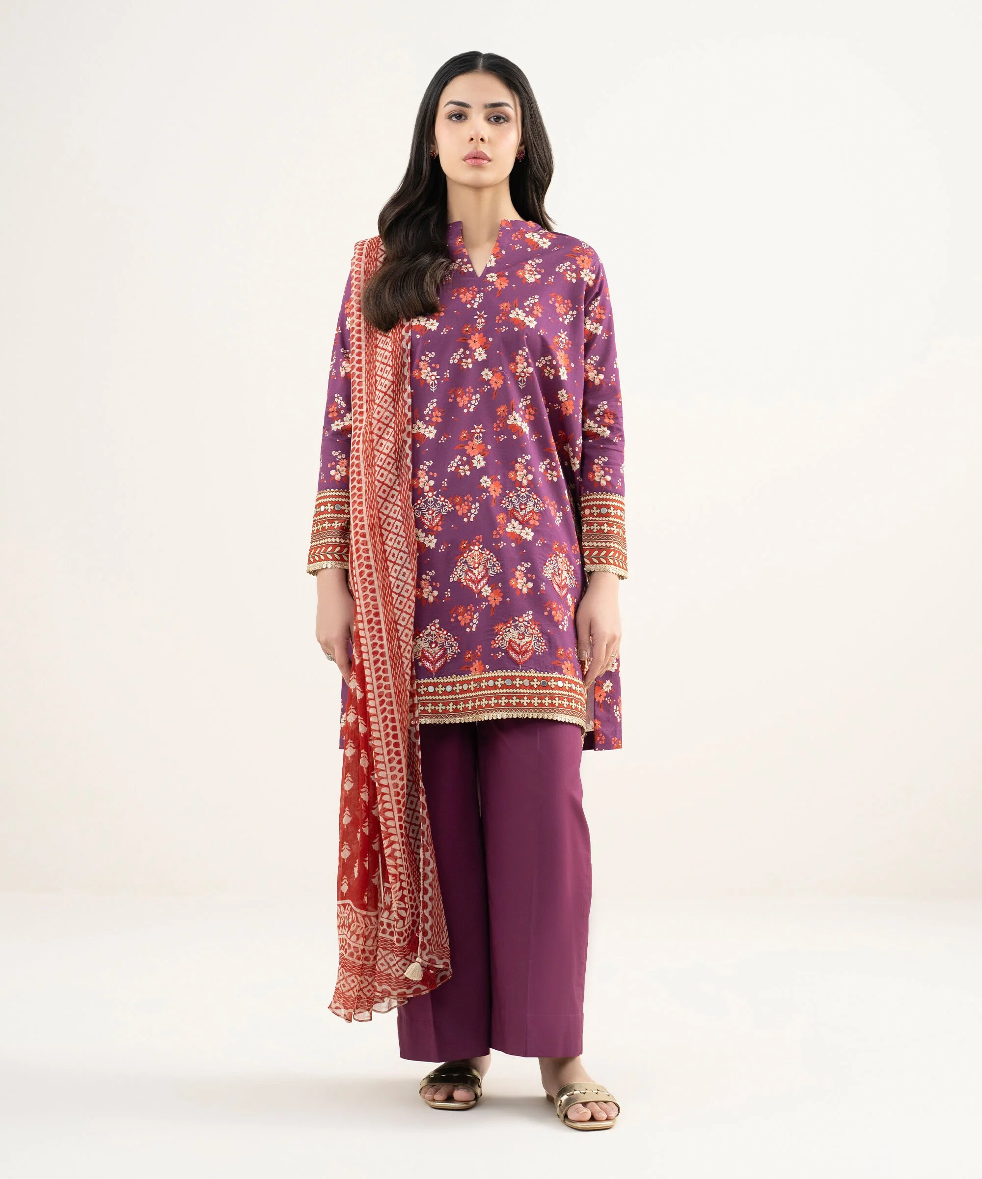 Sapphire 000U3PERND02 Embroidered Lawn Suit Eid 1 2026