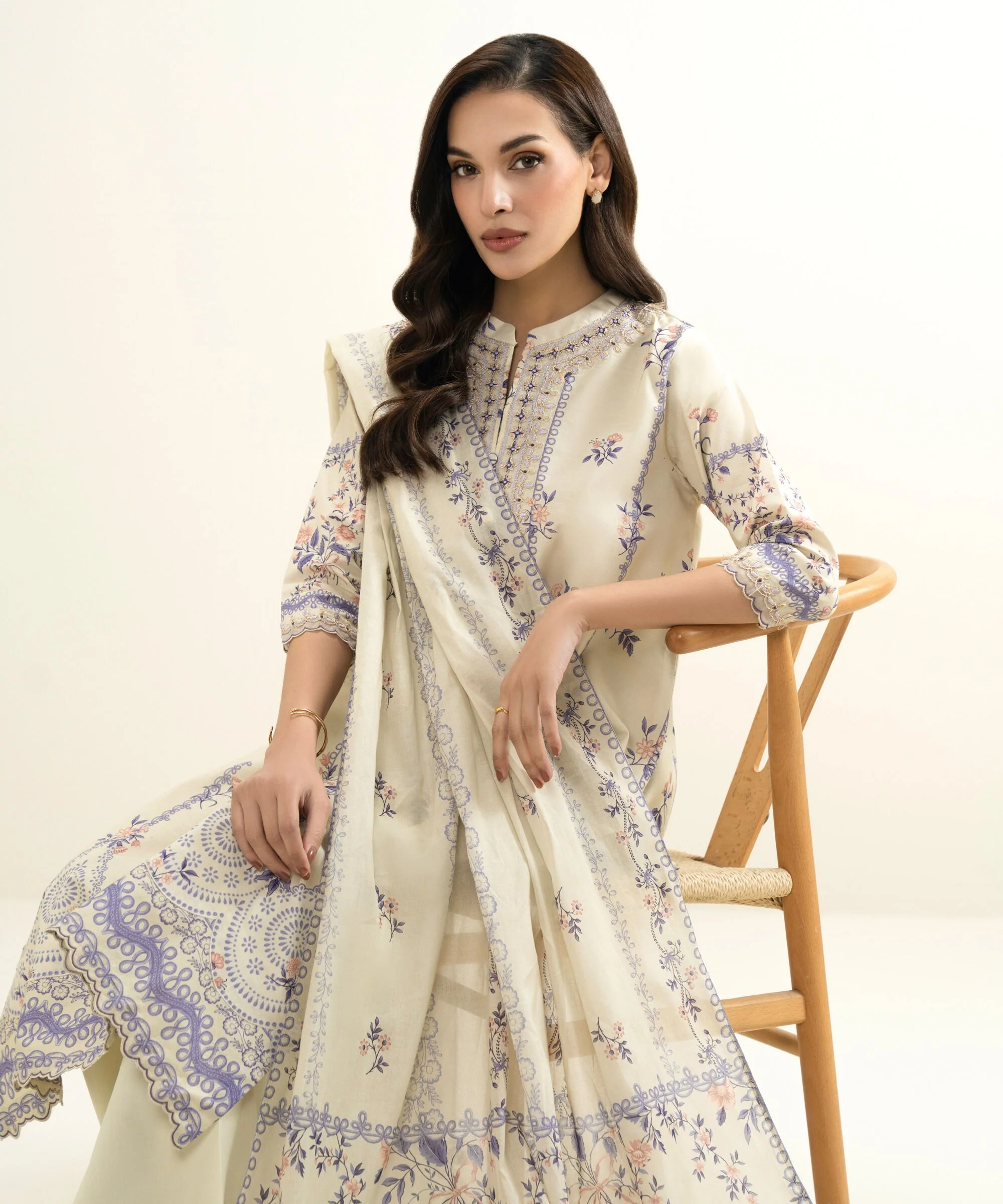Sapphire 000U3PERND11 Embroidered Lawn Suit Eid 1 2026
