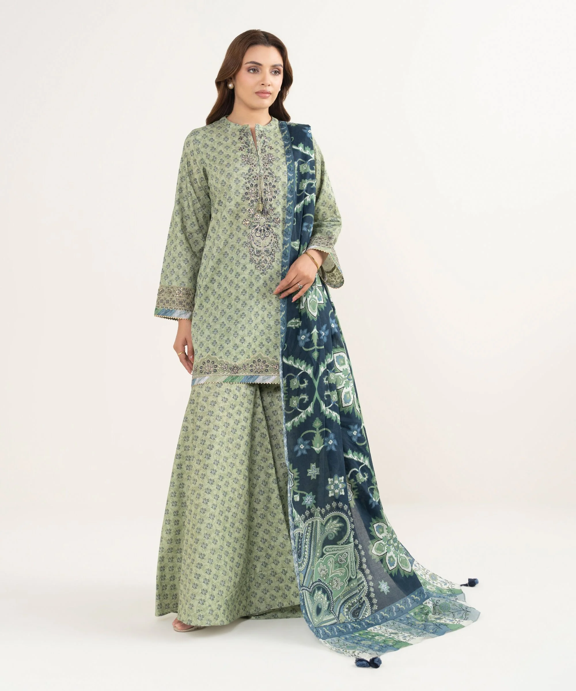 Sapphire 000U3PERND14 Embroidered Lawn Suit Eid 1 2026