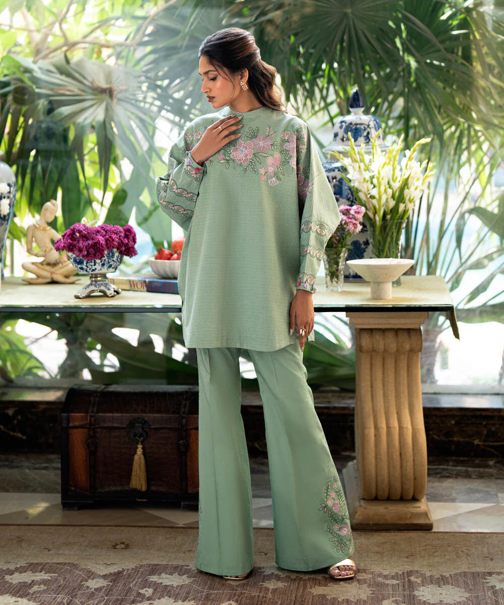 Sapphire 0U2TEST25V28 2 Piece Embroidered Dobby Suit Statement Eid 1 2025