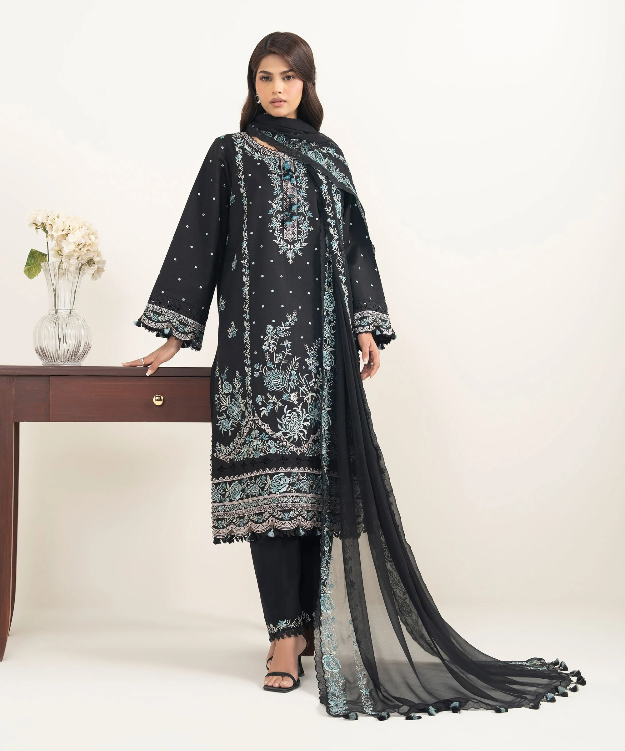 Sapphire 2DEDYS26V1212 Piece - Embroidered Lawn Suit Eid 1 2026