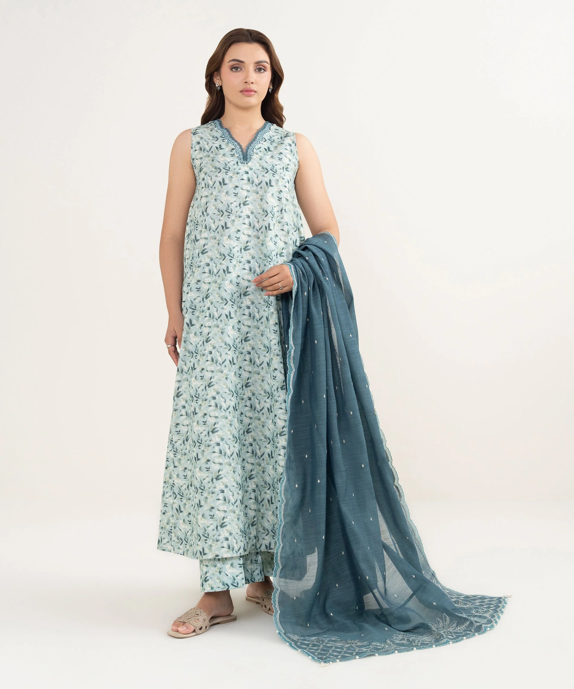 Sapphire 3FELXS26V122 Embroidered Cotton Net Suit Eid 1 2026