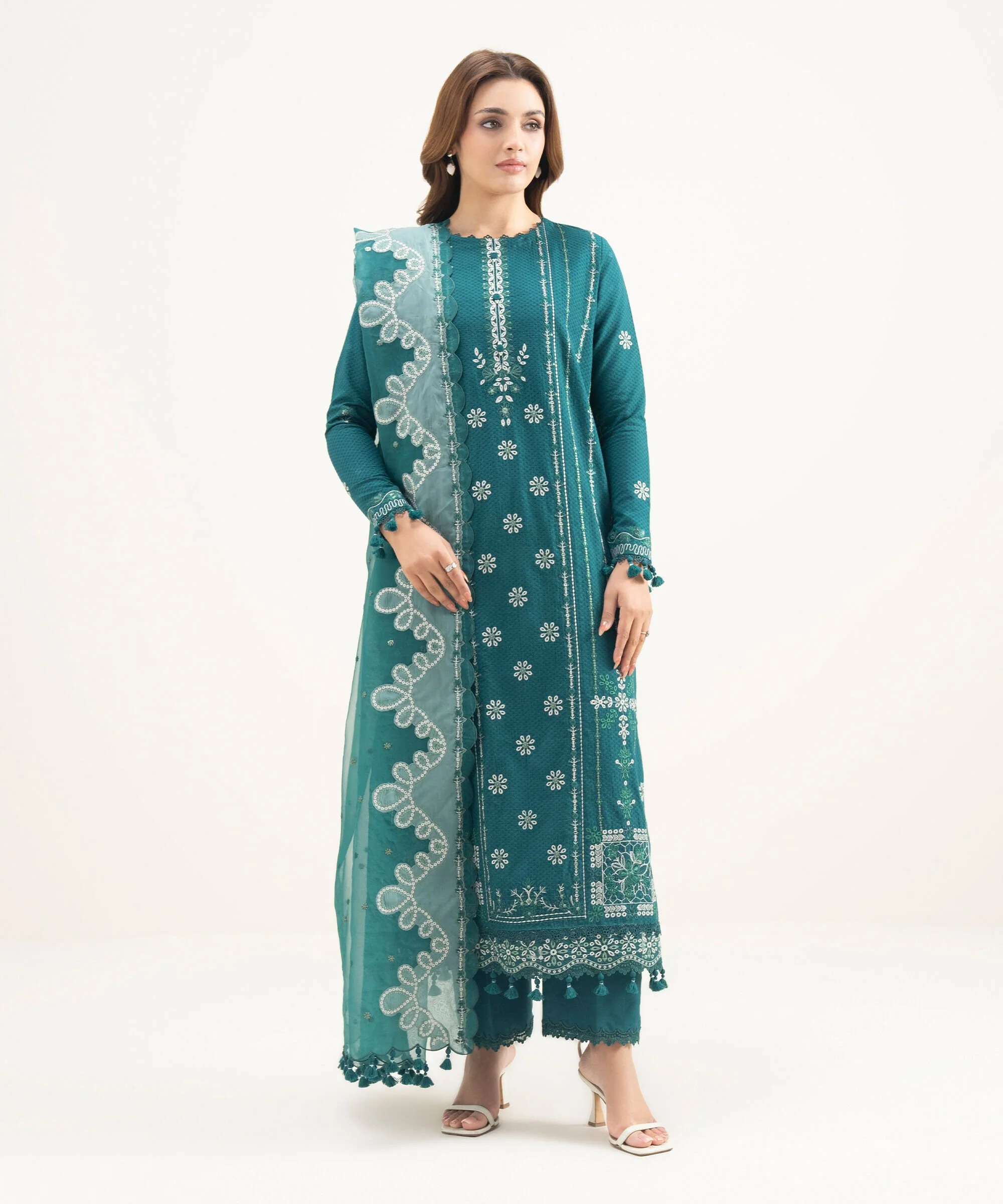 Sapphire 3FELXS26V219 Embroidered Chiffon Suit Eid 1 2026