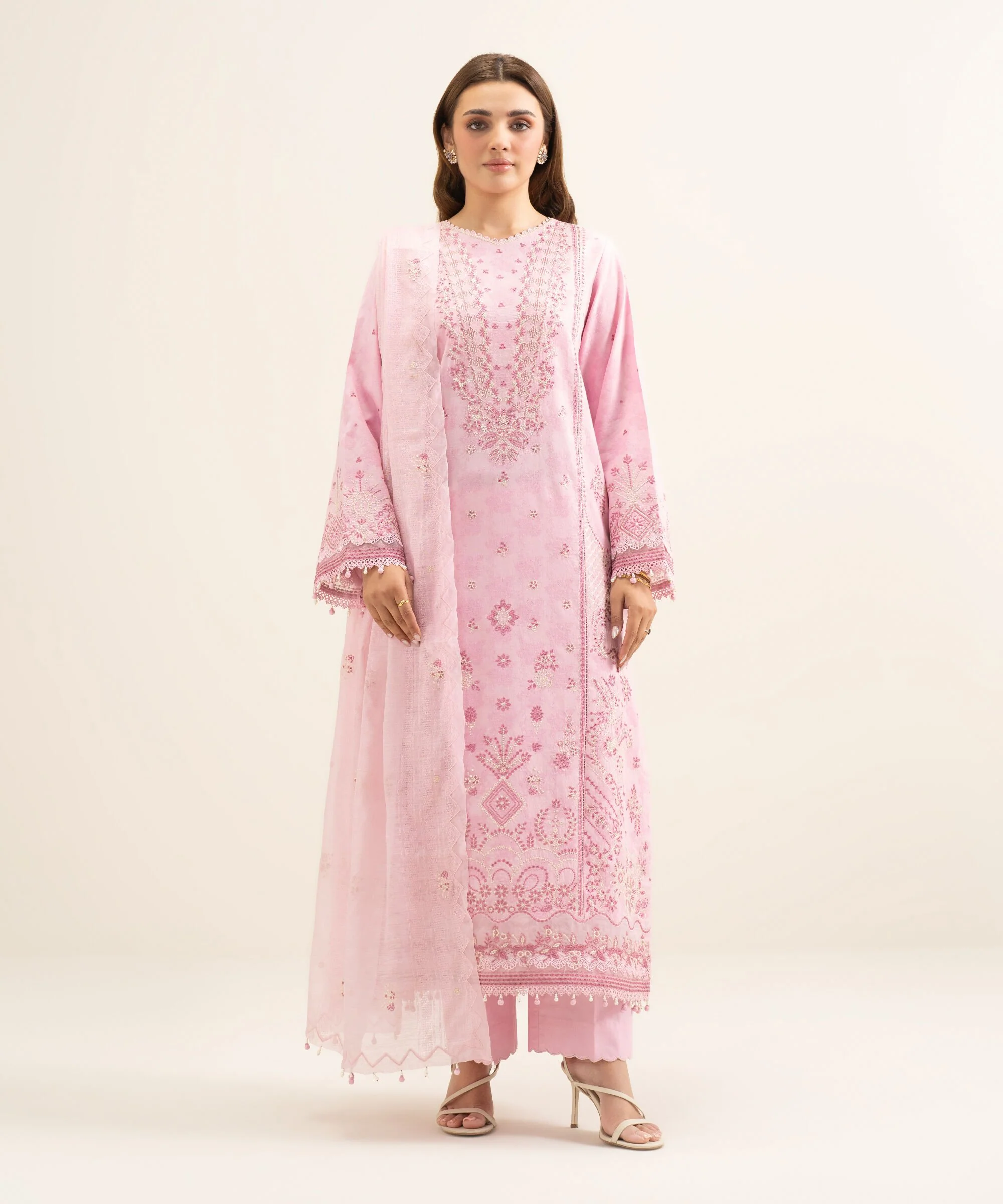 Sapphire 3PESLS26V15B Embroidered Silk Suit Eid 1 2026