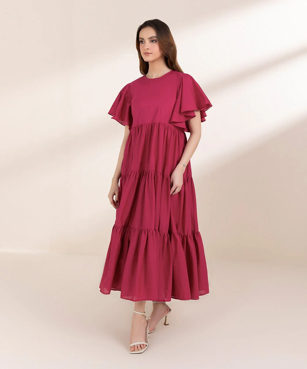 Sapphire Crosshatch Tier Dress 2STD25V237ST Eid 1 RTW 2025