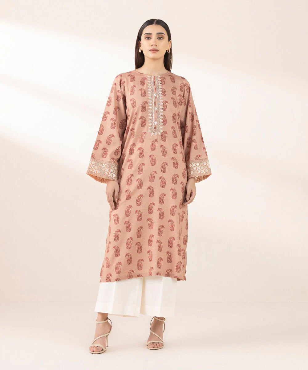 Sapphire Embroidered Arabic Lawn Shirt 2PBDD25V32SD Eid 1 RTW 2025
