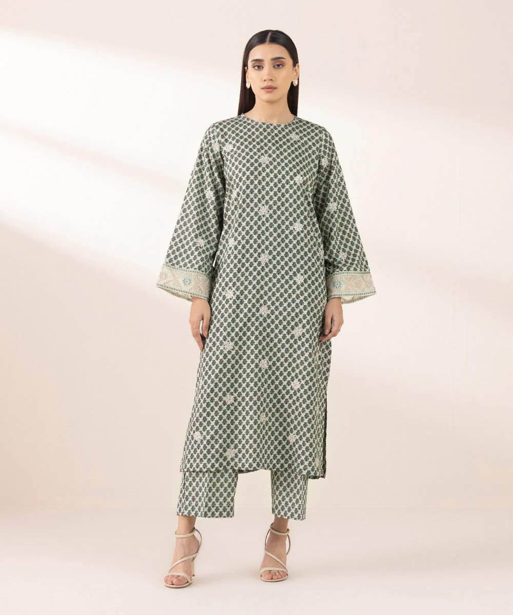 Sapphire Embroidered Arabic Lawn Shirt 2PBST25V32ST Eid 1 RTW 2025