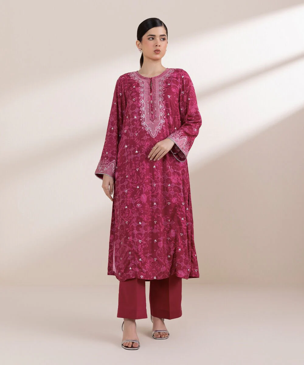 Sapphire Embroidered Arabic Lawn Shirt 3PRSG25V333S Eid 1 RTW 2025