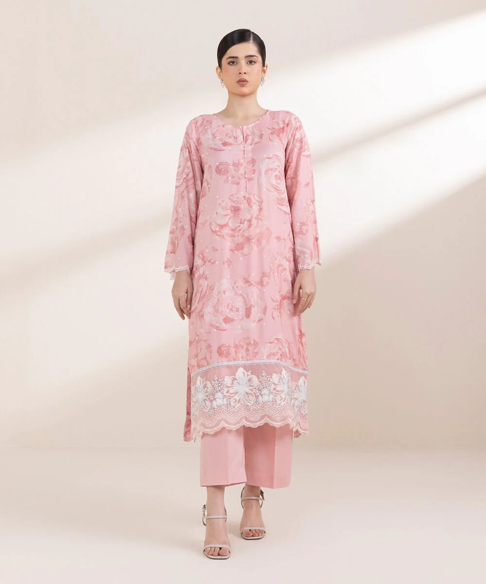 Sapphire Embroidered Arabic Lawn Shirt 3PRSG25V339S Eid 1 RTW 2025