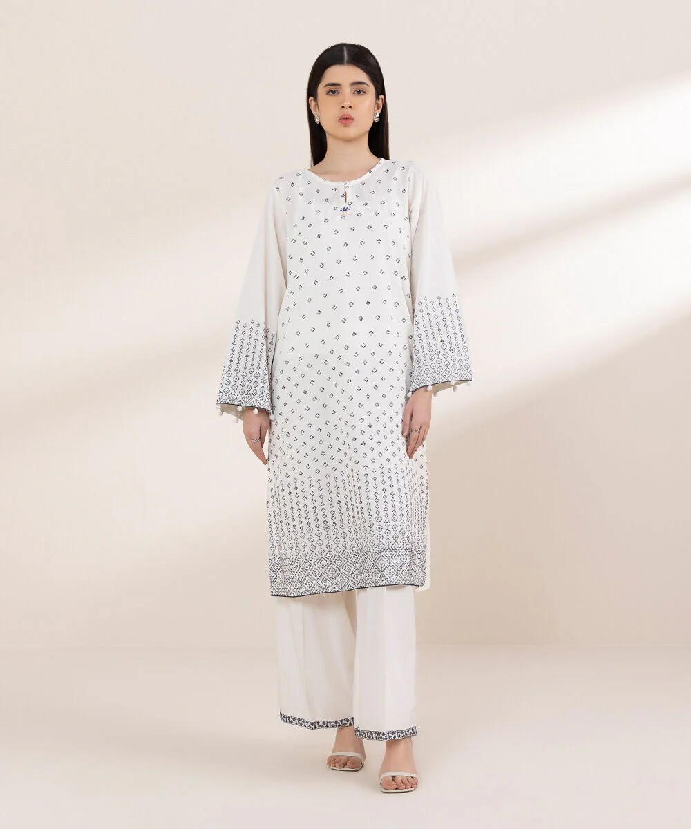 Sapphire Embroidered Cotton Viscose Shirt 2PRDS25V21ST Eid 1 RTW 2025