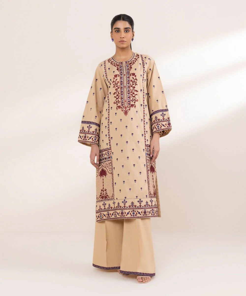 Sapphire Embroidered Crosshatch Shirt 3PTES25V228S Eid 1 RTW 2025